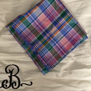 Tommy Hilfiger Pocket Square Pink/Blue Sz. 13’X13’.Excellent  Condition